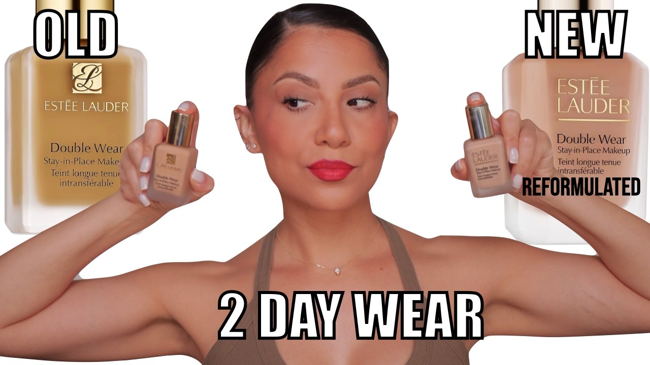 New Est&eacute;e Lauder Double Wear: 48H Wear Test (Old vs. New)