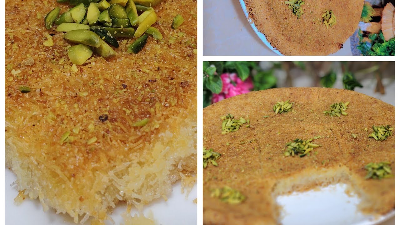 حلويات مكس كنافه مع البسبوسه جربوها حتعجبكم ااوي الطعم رهيب بجد ال مجربهاش فاتو كتيررر 😋😋
