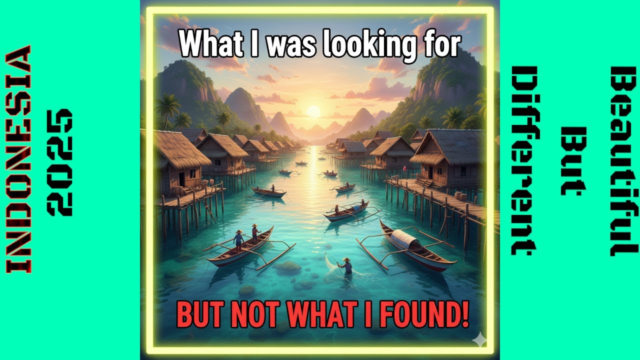I went to Indonesia to see a fishing village, THIS is what I found. Wrong Island, but I'd go again!