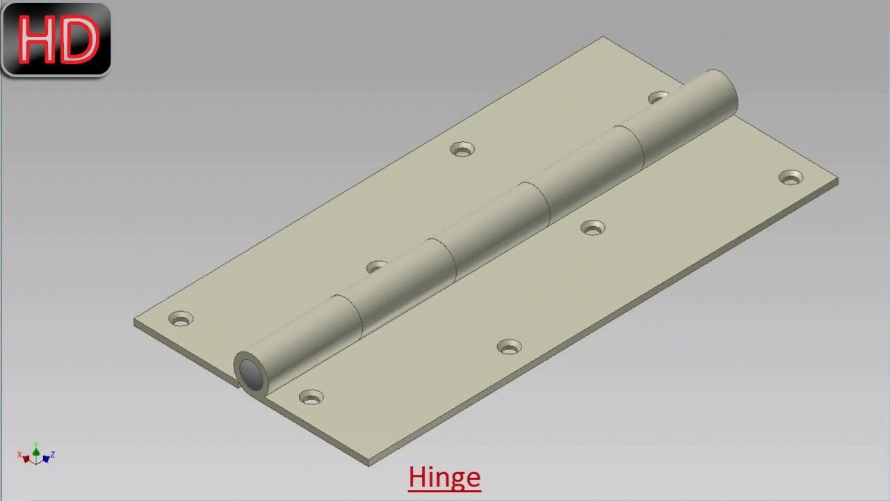Hinge (Video Tutorial) Autodesk Inventor