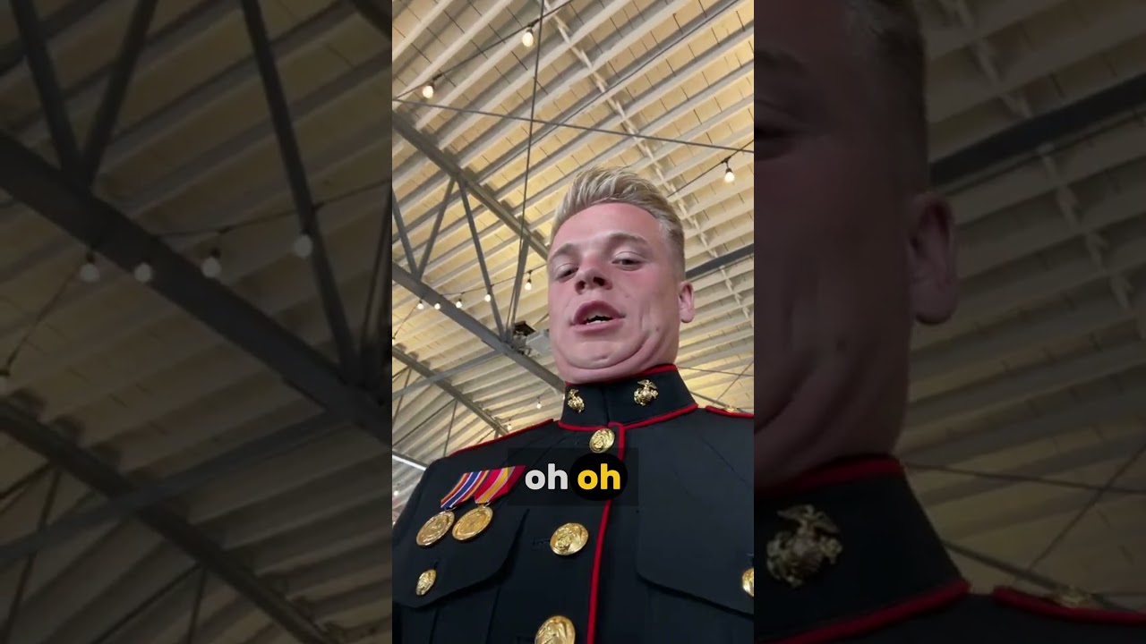 This is what it's like to wear a marine uniform 🤯