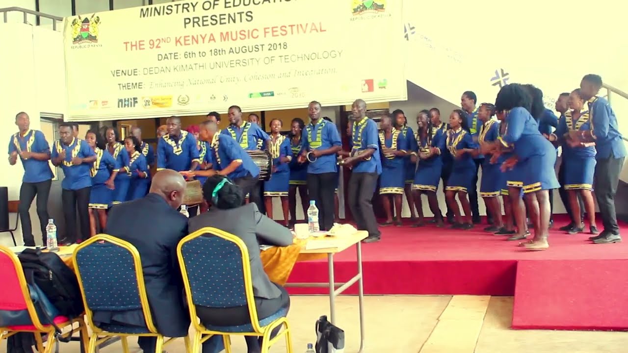 KU Choir performing Matsai Ka Yesu at Music Festival in Nyeri