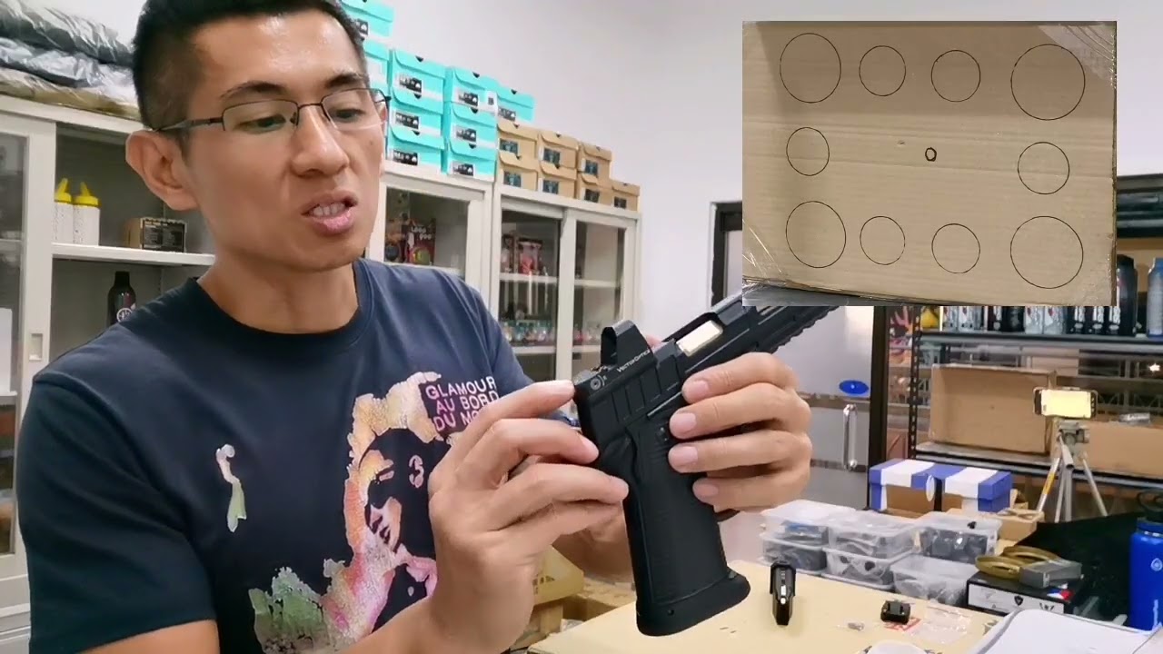 Как пристрелять пистолетный прицел Red Dot