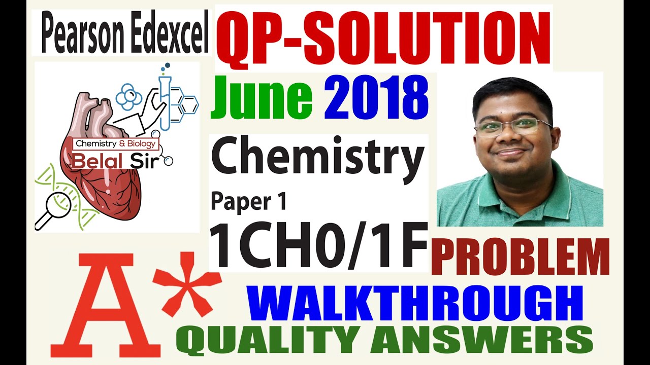 1CH0/1F June 2018 EDEXCEL GCSE Chemistry
