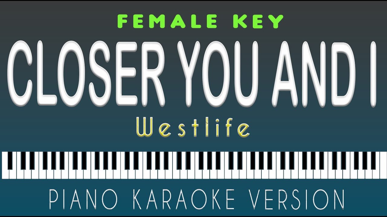 CLOSER YOU AND I - Gina Padilla  |  FEMALE KEY PIANO HQ KARAOKE VERSION
