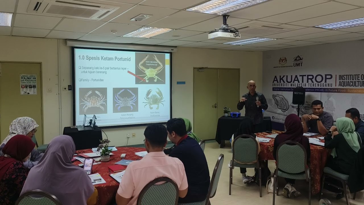 IN-HOUSE TRAINIG - MARINE SHRIMP AND PORTUNID CRAB AQUACULTURE  : BASIC PRINCIPLES AND PRACTICES