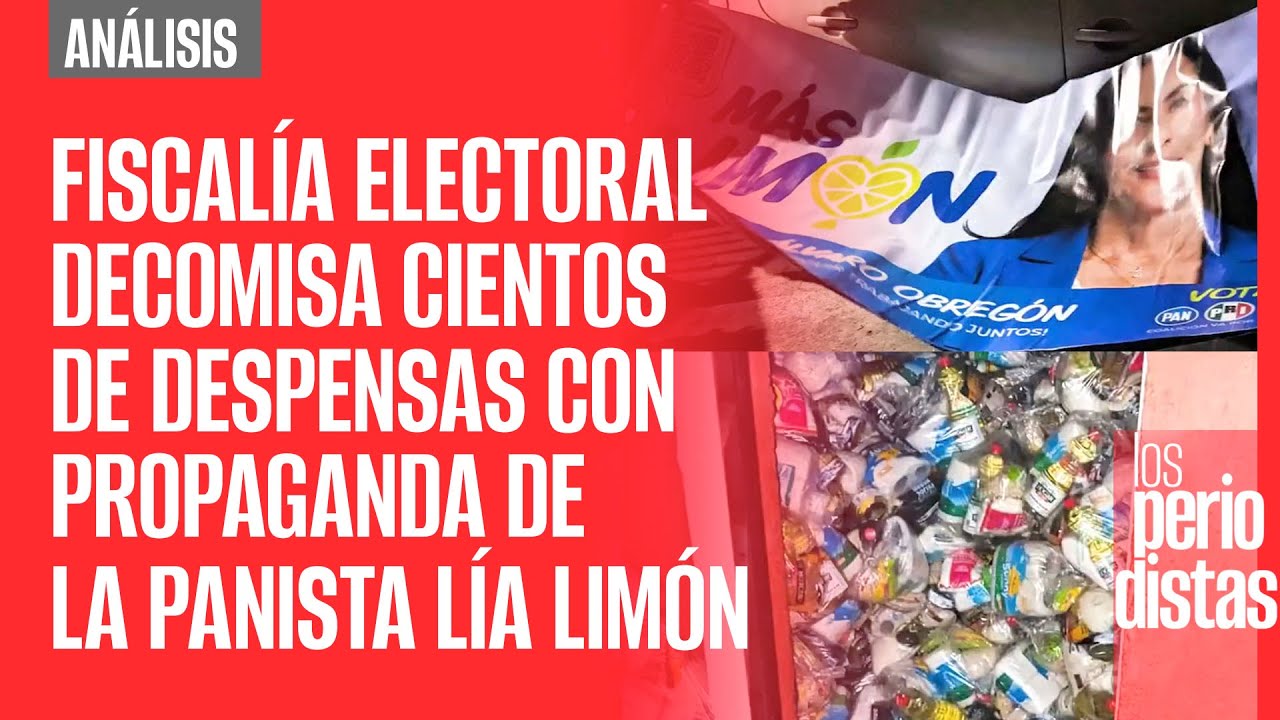 Fiscalía Electoral decomisa cientos de despensas con propaganda de la panista Lía Limón