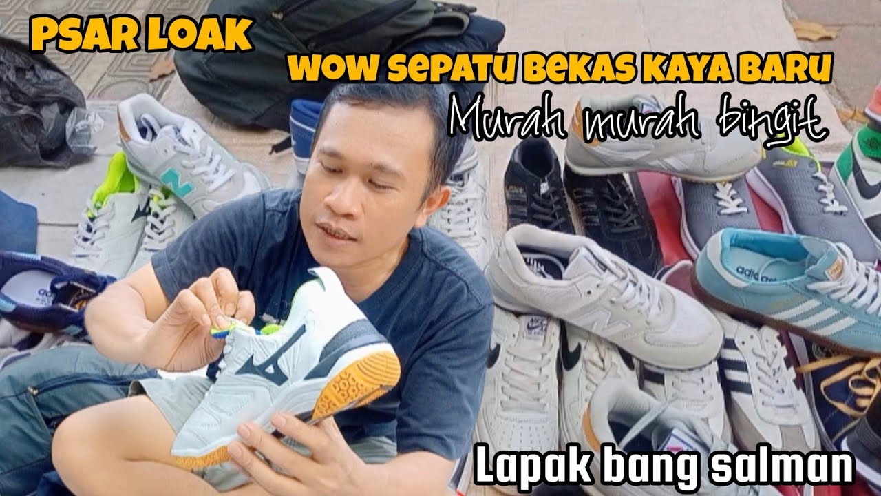 SEPATU BEKAS RASA BARU-NIKE ADIDAS ZEPECIAL RANING HOKA MURAH BINGIT‼️Pasar Loak Kebayoran Lama