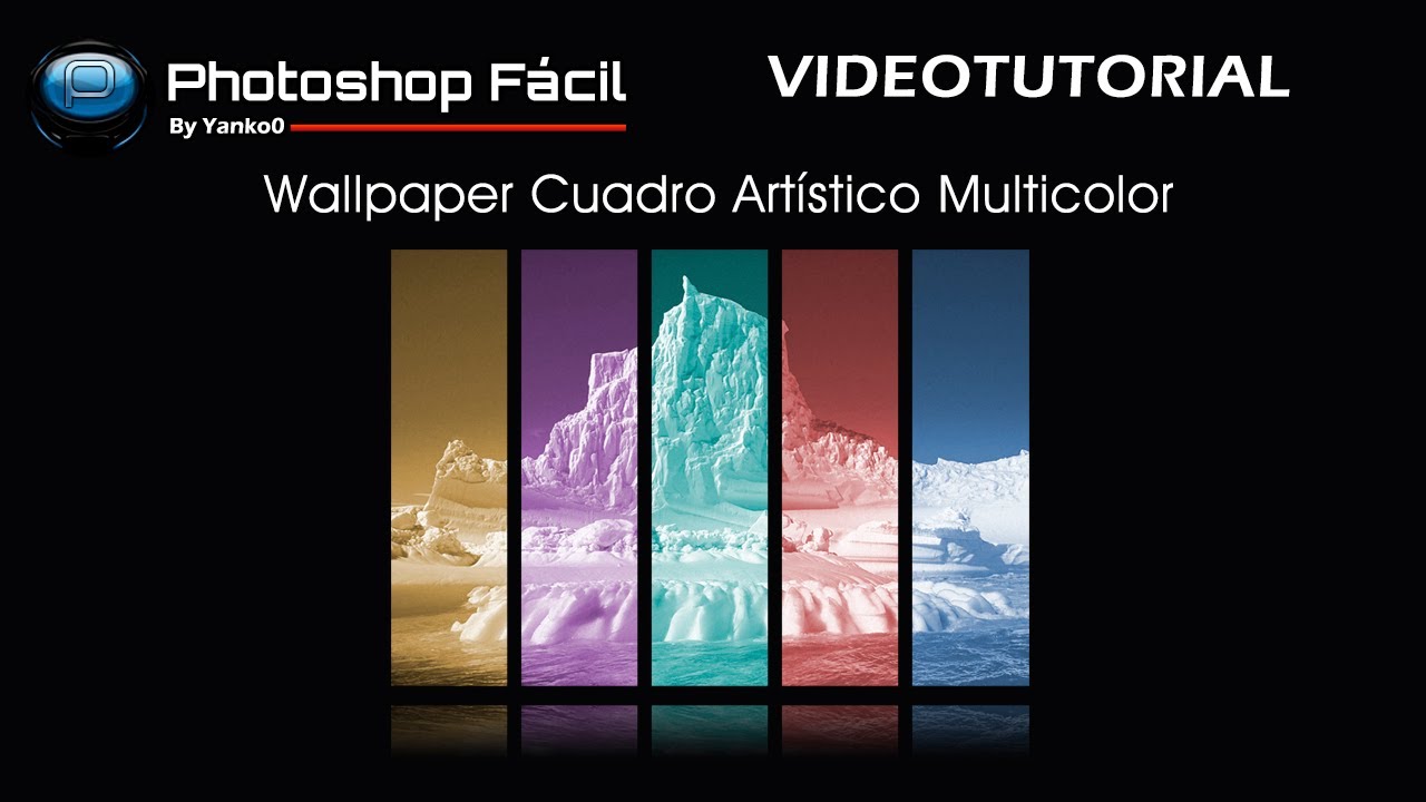 Wallpaper Cuadro Artístico Multicolor Photoshop