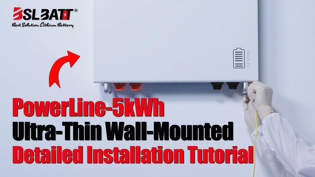 How to install a household battery? - BSLBATT Wall Mount LiFePO₄ Battery