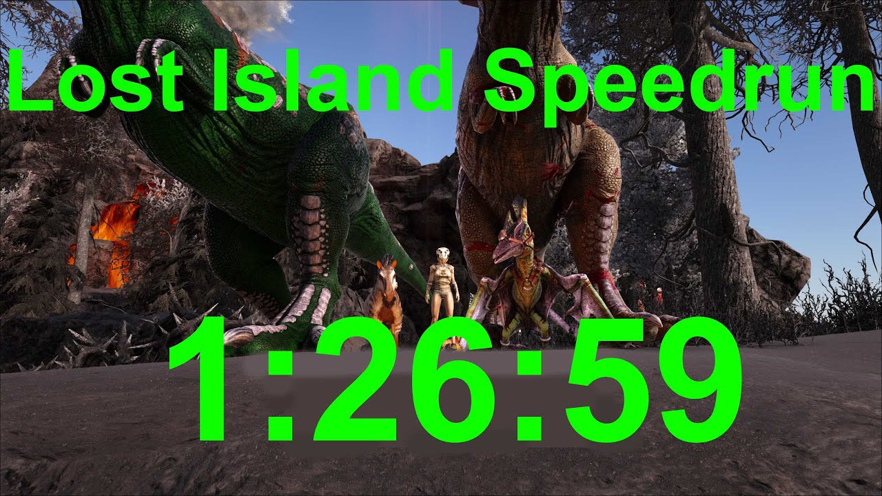 ARK: Speedrun Lost Island FWR: 01:26:59 (any% easy - solo)