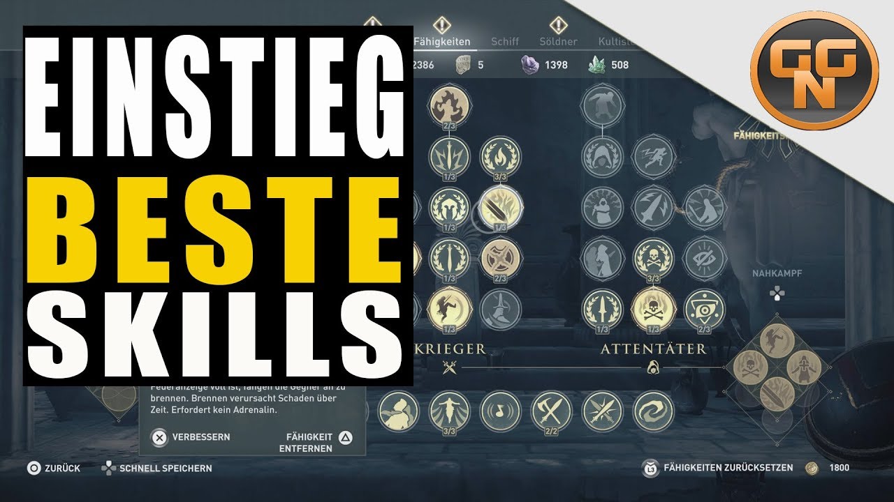 Assassins Creed Odyssey Guide - Die besten Fertigkeiten - Der perfekte Einstieg - Beste Skills