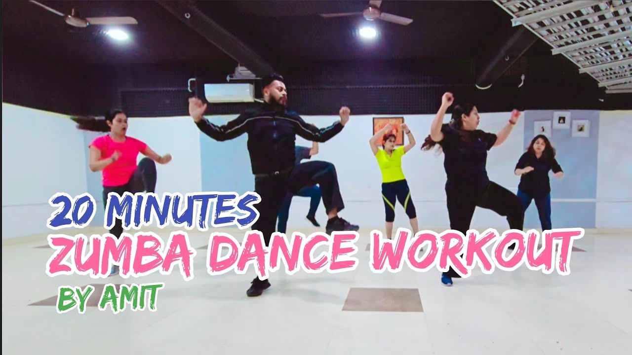 Zumba Dance Fitness Workout By Amit | 20 Min Non Stop Workout | weight loss Exercise 