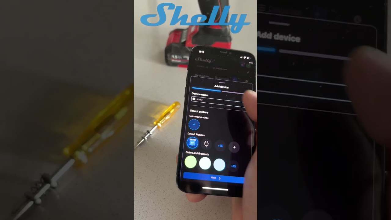 Shelly 1 Mini para controlar un portón automático desde una app. Solución rápida y económica.