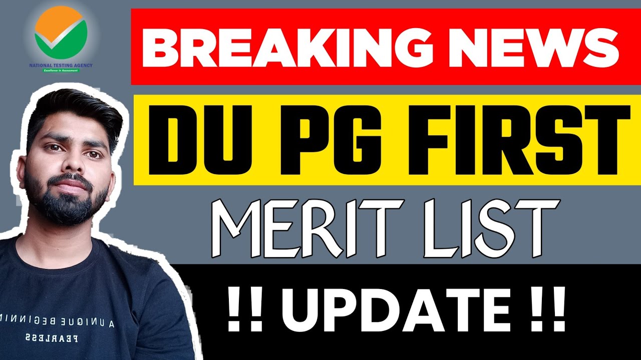 DU PG FIRST MERIT LIST UPDATE |  DU PG ADMISSION 2022 | DELHI UNIVERSITY LATEST UPDATE 🔥