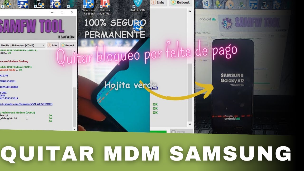 Eliminar MDM (bloqueo por falta de pago) | Samsung A12 - A127M - A127F, A21s y otros modelos