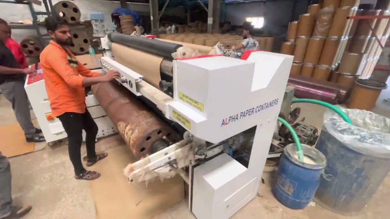 Paper drum winding machine