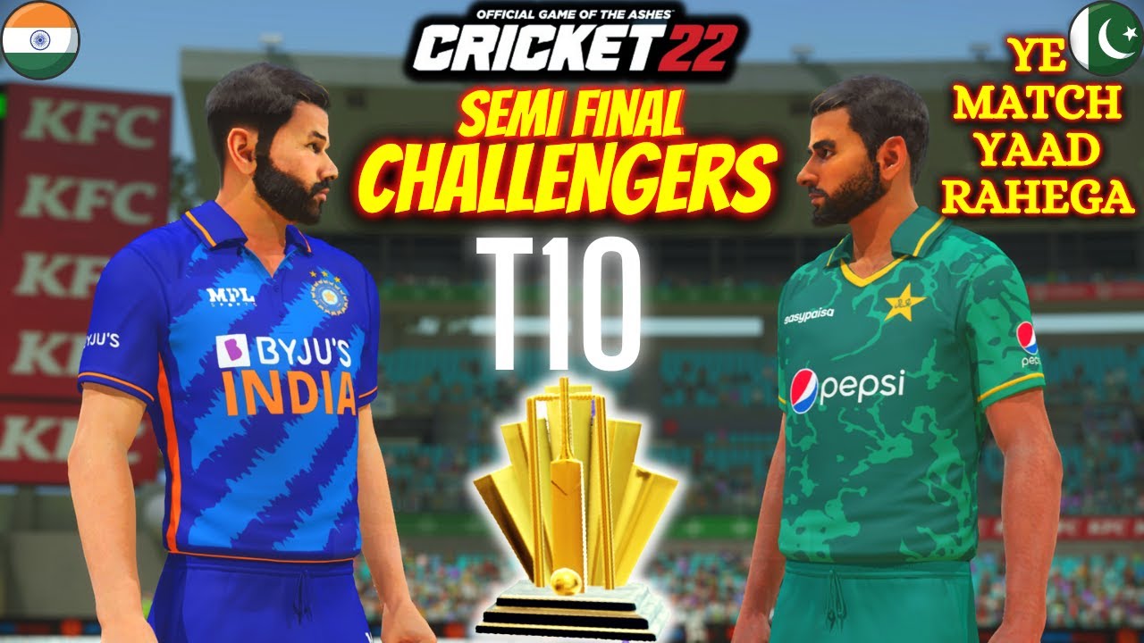 A Match To Remember 🙏 Challengers T10 Cup India vs Pakistan Intense 🥵 Semi Final Match - Cricket 22