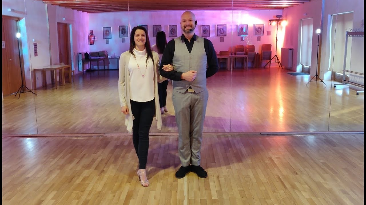Dance@Home | Langsamer Walzer | Grundschritt / Basic und einfache Rechts-Drehung [ Beginner-Level ]