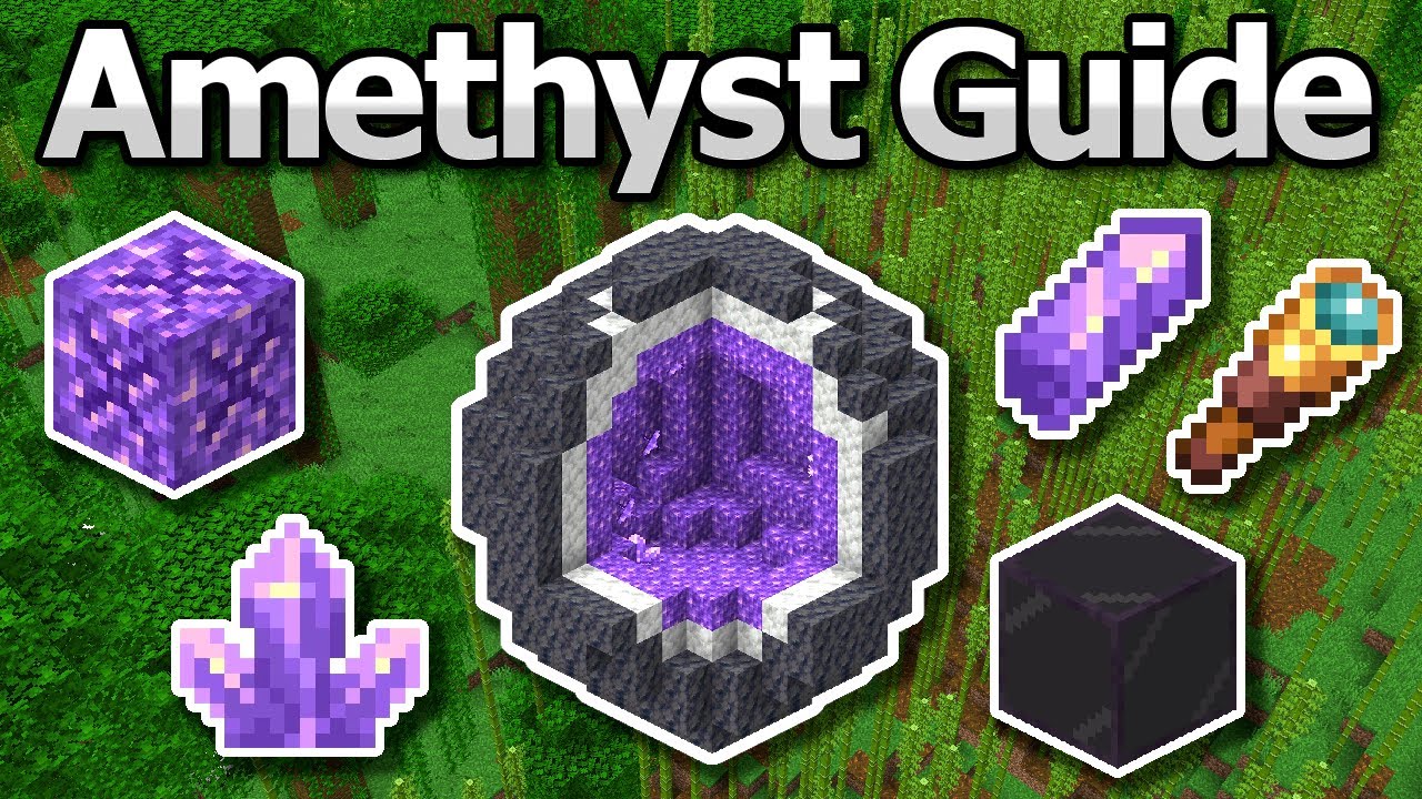 The Ultimate Minecraft 1.21 Guide To Amethyst | Geodes, Tinted Glass, Shards, Spyglass & Crystals
