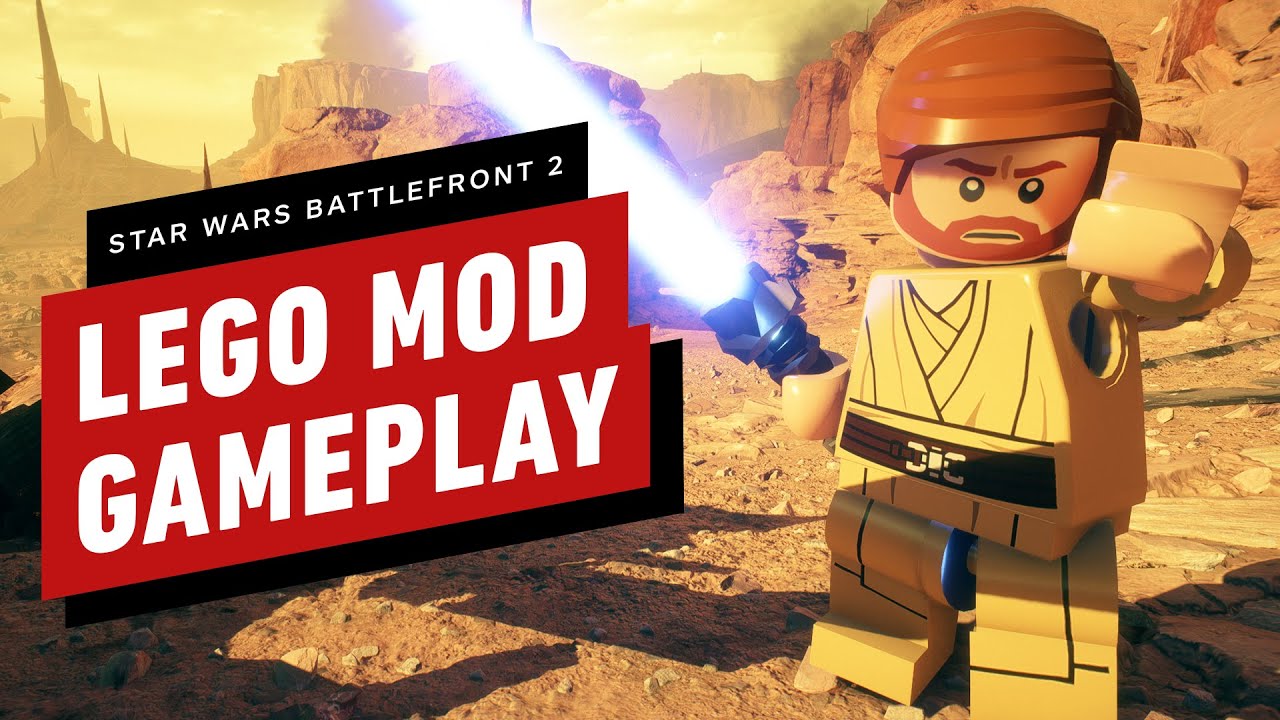 Star Wars Battlefront 2 - Lego Mod Gameplay