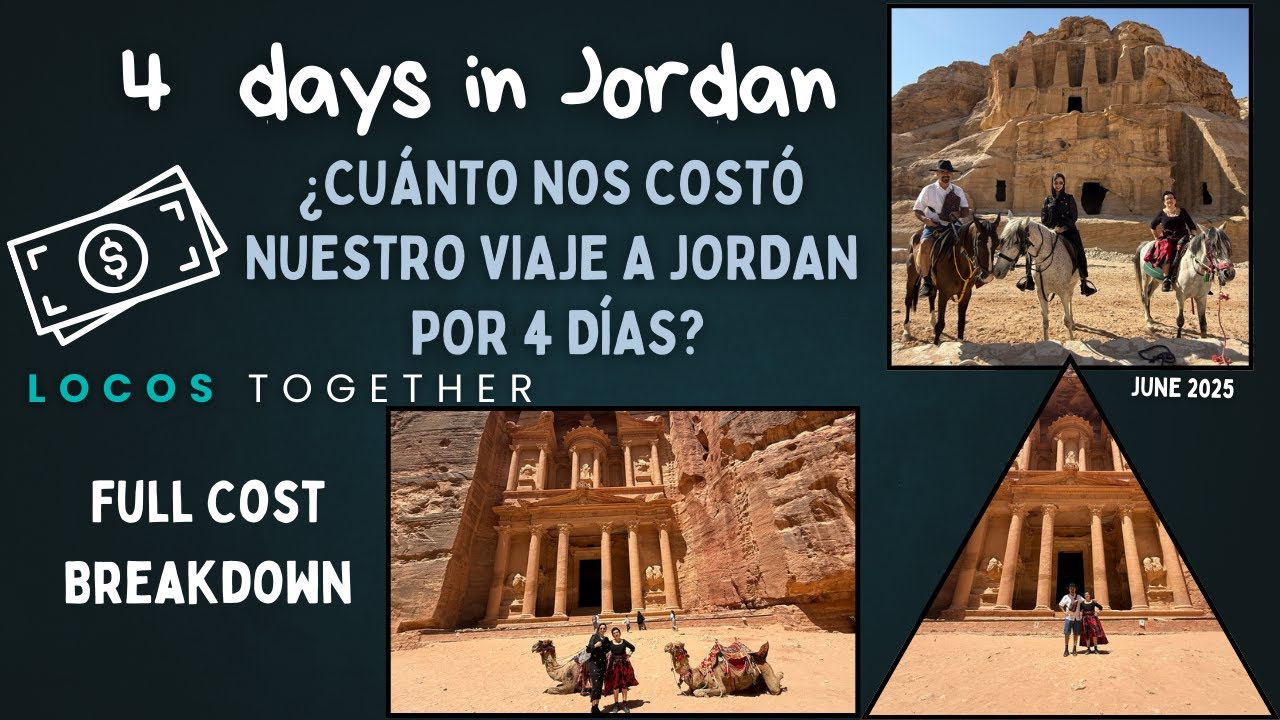 4 Días en Jordania 🇯🇴 | Visitando Petra + ¿Cuánto Gastamos? 💰