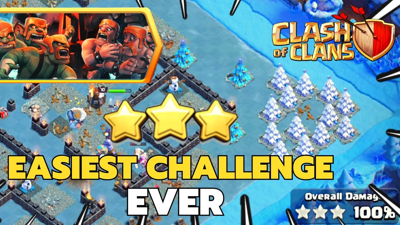 3 Star the Snow Day Challenge (Clash Of Clans)