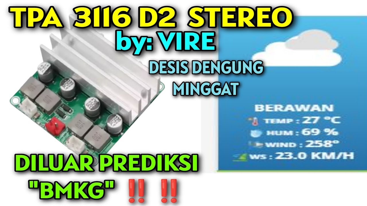 REVIEW TPA 3116D2 STEREO by: VIRE tanpa desis dan dengung ‼️‼️‼️