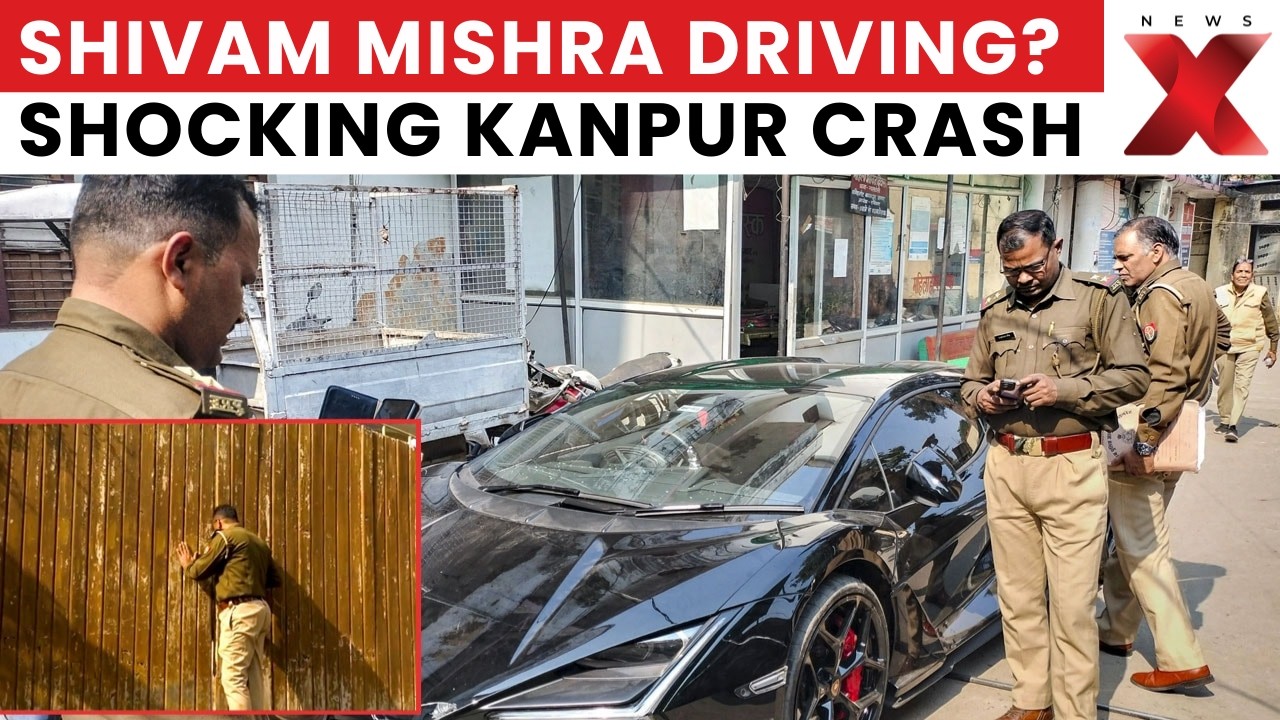 Lamborghini Kanpur Crash: Who Was Behind The Wheel? Shivam Mishra Questioned