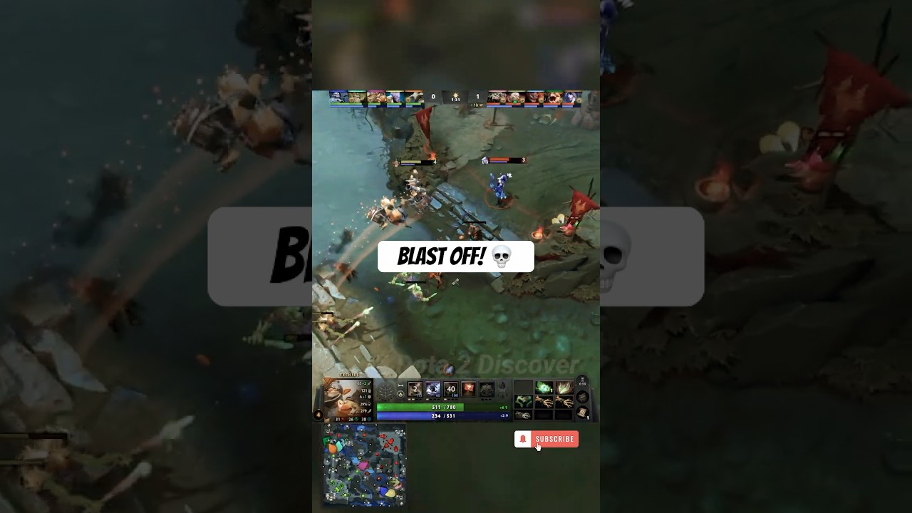Techies&rsquo; Full Burst Combo &mdash; Blink and You&rsquo;re Gone! #Dota2 #Techies