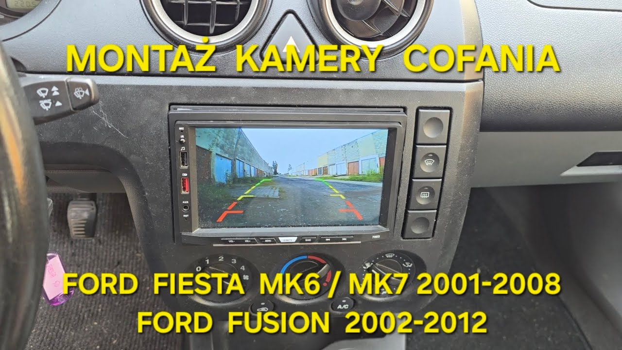 Montaż kamery cofania Ford #Fiesta MK6 MK7 #kamera