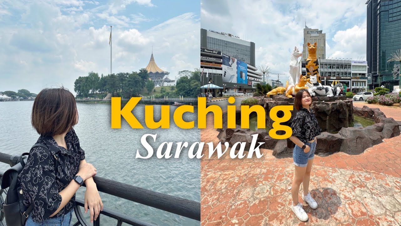 Kuching, Sarawak travel vlog day 2 🇲🇾 | local food, cafe hopping, food hunting