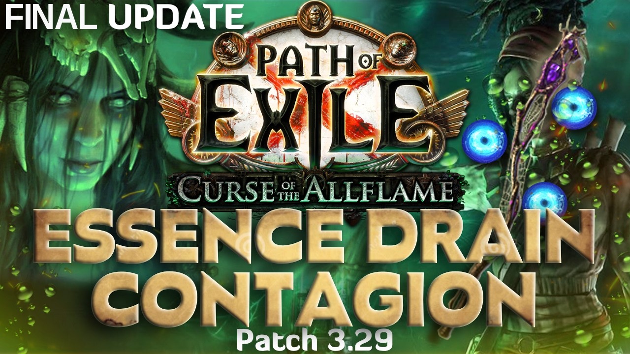 Итоговый обзор билда Essence Drain & Contagion &mdash; этот персонаж просто БОМБА! 3.29 Curse of the Al...