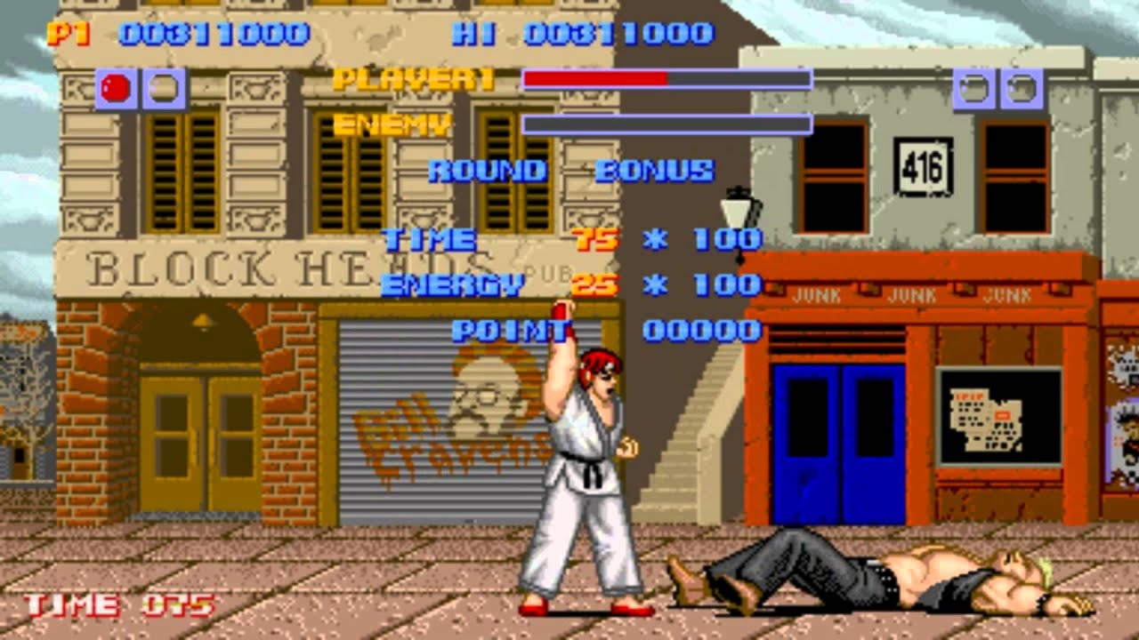Street Fighter (1987) - Ryu Playthrough
