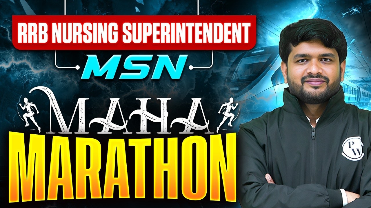 RRB Nursing Superintendent Mahamarathon  | RRB Staff Nurse Maha Revision Class | RRB Nursing Officer