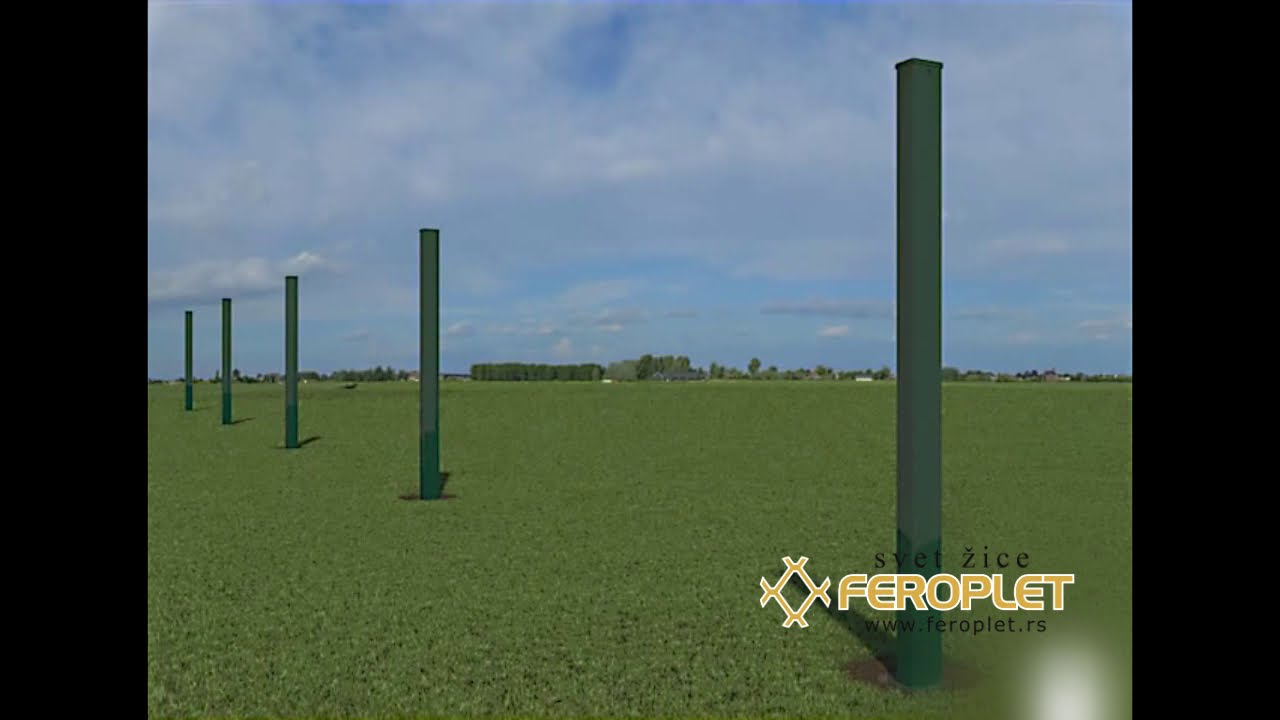 3D Panelne ograde montaža - Feroplet Ruma