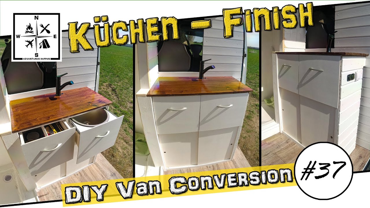 DIY Camper Küche fertig bauen | Wasserpumpe einbauen | DIY Van Conversion 37 Renault Master