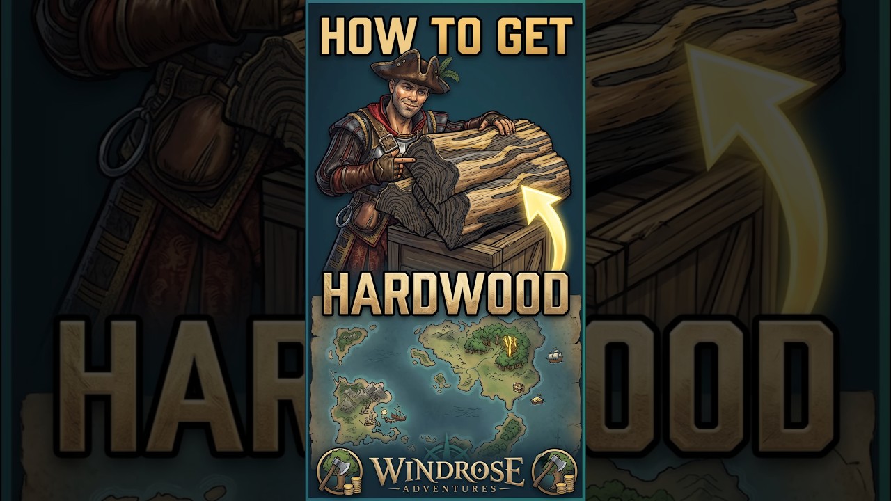 How to Get hardwood in Windrose #shorts #gaming #windrose