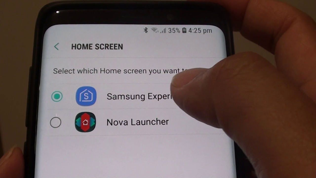Samsung Galaxy S9 / S9+: Change Default Home Screen Launcher App (Samsung Experience Home)