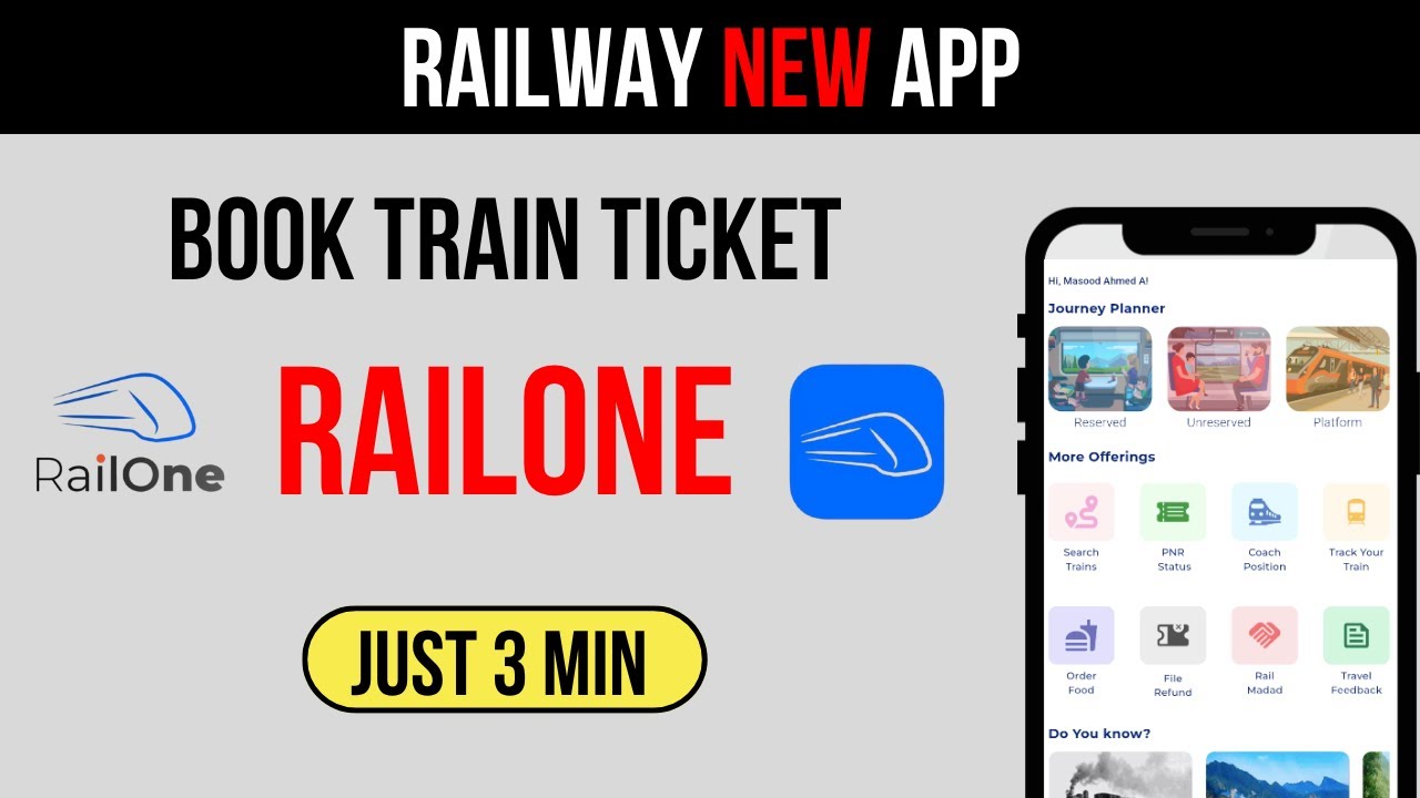 How To Book Train Tickets In Railone App | How To Use Railone App | Railone App Registration | Tamil