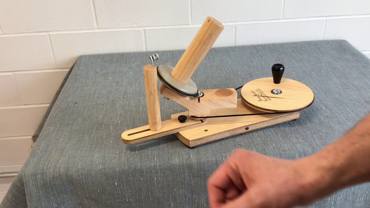 Yarn Guide Placement on the Fiber Artist Supply Jumbo Yarn Ball Winder