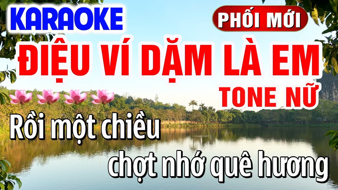 Điệu Ví Dặm Là Em Karaoke Tone Nữ Dễ Hát 2026 | Y Dung Karaoke