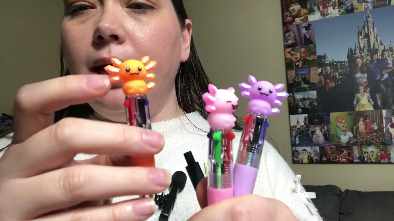 50 Pcs Axolotl Party Favor Mini Pens! Love all the different colors and faces! So cute!