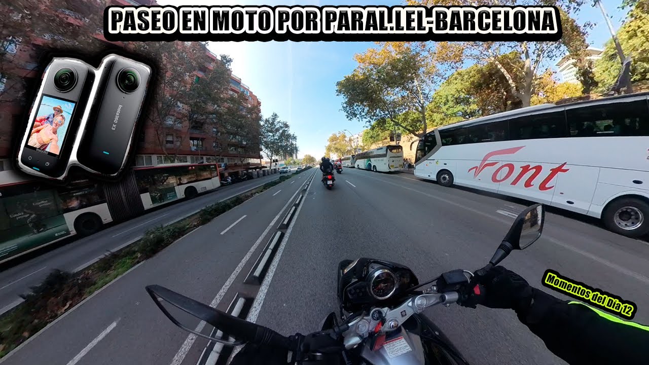 🔥PASEANDO EN MOTO CON LA INSTA X3 POR PARAL.LEL - BARCELONA - |Momentos del Día 12|