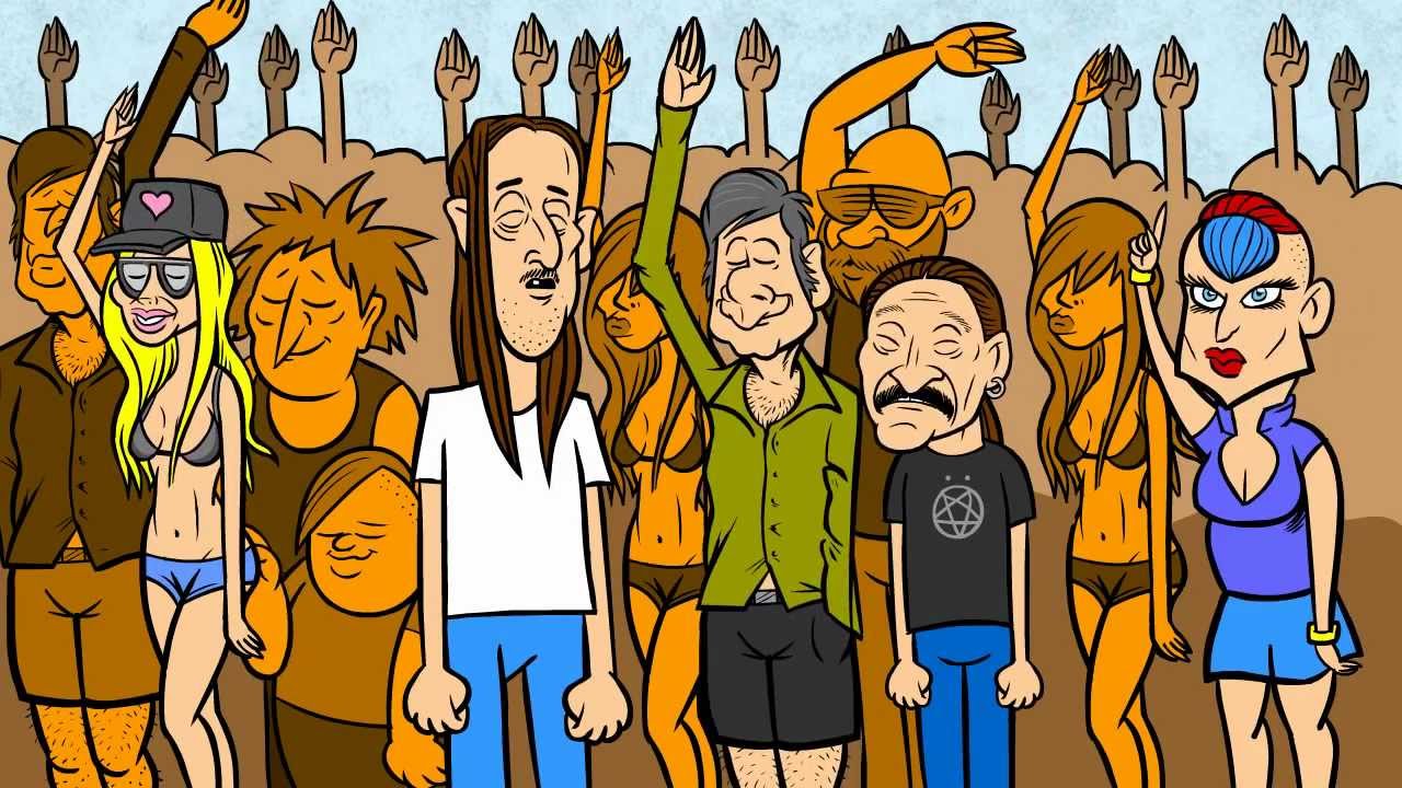 Rockfater és Bőr Gyula találkozása Skrillexszel