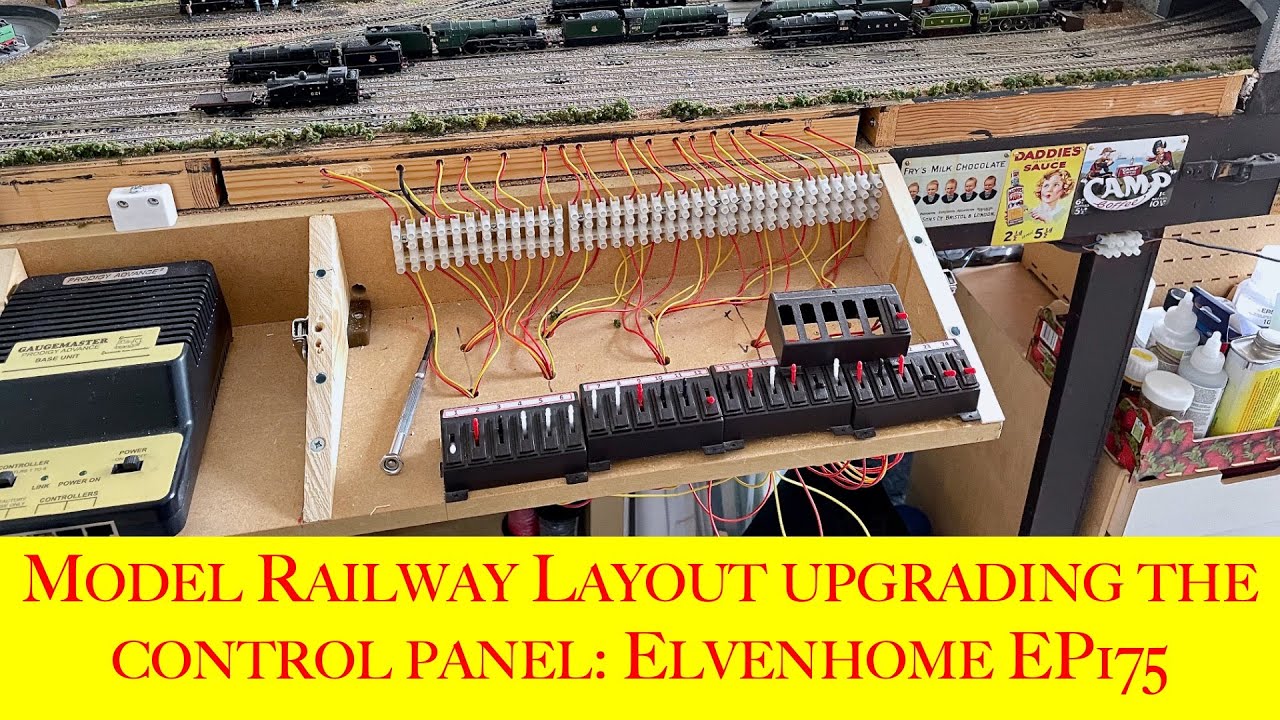 Model Railway Layout Update Upgrading the Control Panel: Elvenhome N Gauge Model Railway Ep 176