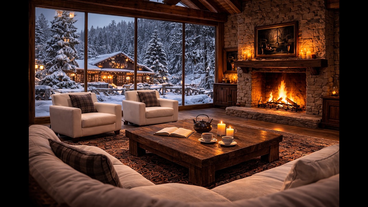 Irish Tavern Winter | WarmCeltic Folk Music FireplaceAmbience  IrishTavern Froz