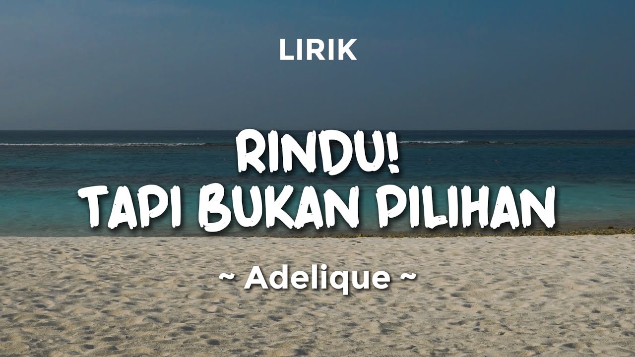 RINDU! TAPI BUKAN PILIHAN - ADELIQUE | Lirik Lagu Pop Terbaru 2025 | Lagu Trending Hari Ini