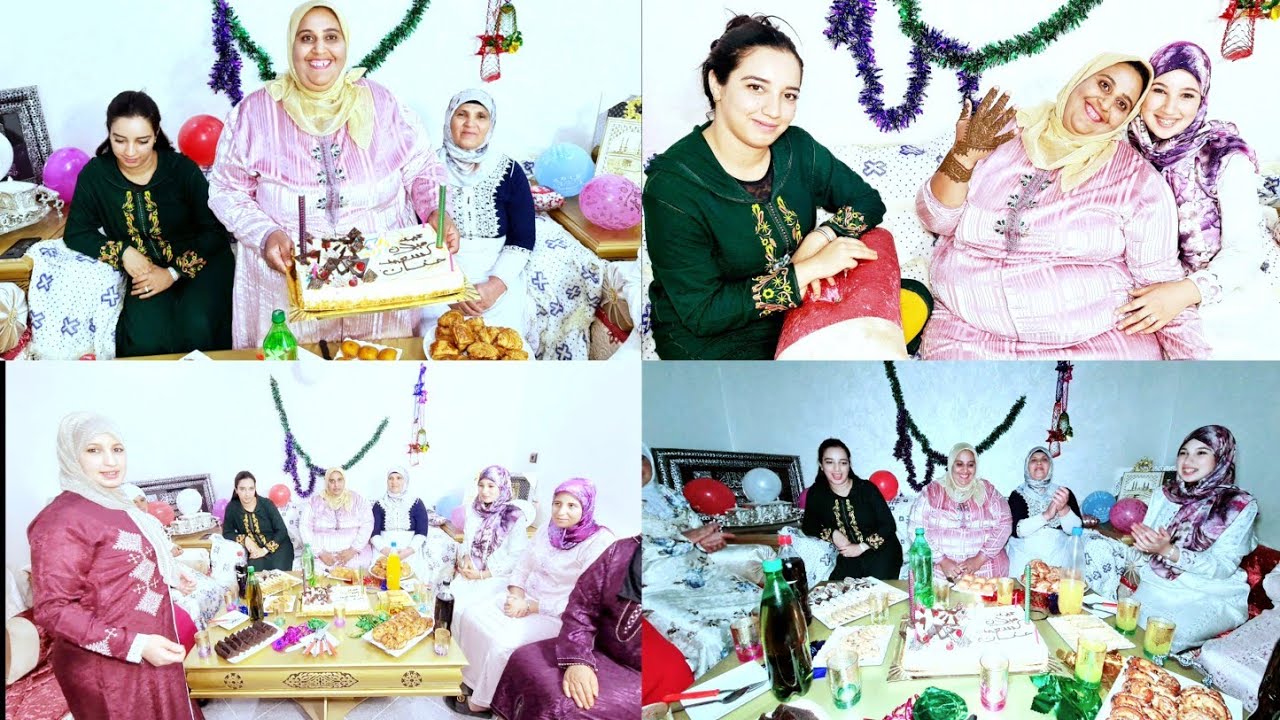 حفلة عيد ميلاد حنان او البلحنة فرحات😁 او العائلة عليها تجمعات❤ او بالعريس مبغات🤴