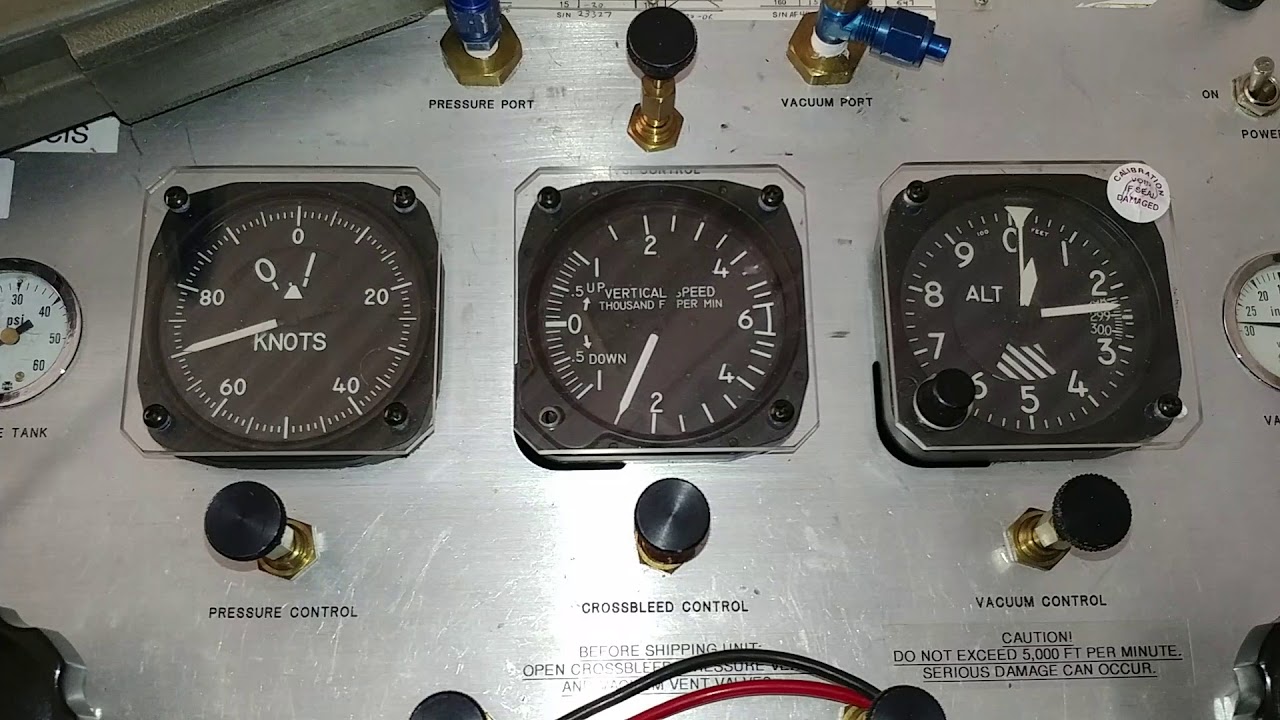 Pitot/Static Cross-Bleed